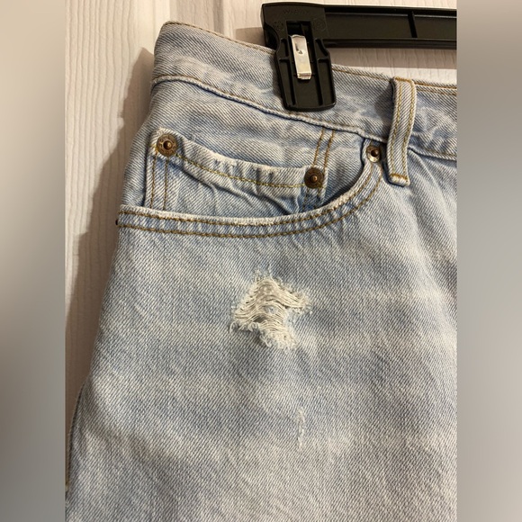 Levi’s Authorized Vintage 501 Distressed Ripped High Waist Jean Shorts Size 32 - Picture 6 of 15